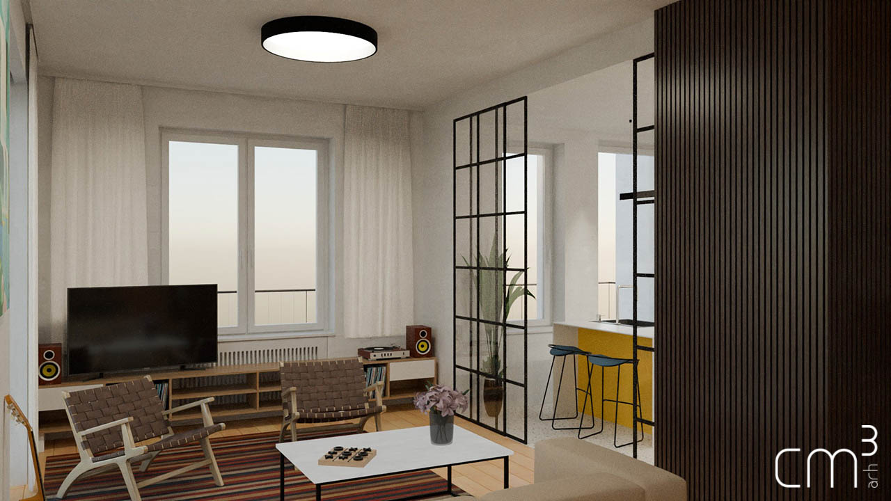 stan PPV - pogled prema dnevnom boravku i kuhinji